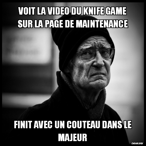 Quand Choualbox est en maintenance