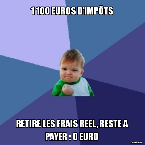 1 100 euros d'impôts