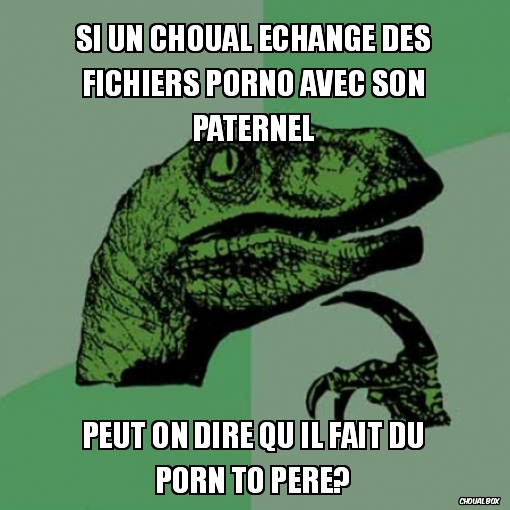 si un choual échange des fichiers porno avec son paternel