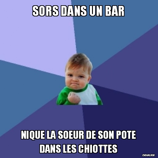 sors dans un bar