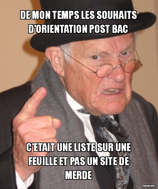 De mon temps les souhaits d'orientation post bac