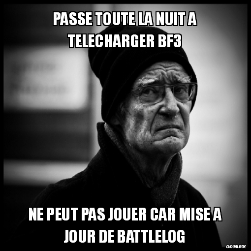 Passe toute la nuit à télécharger BF3