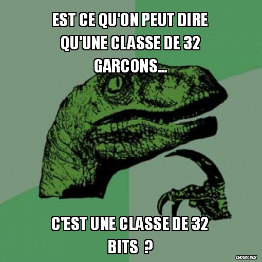 Est ce qu'on peut dire qu'une classe de 32 garçons...