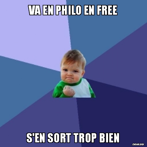 Va en philo en free