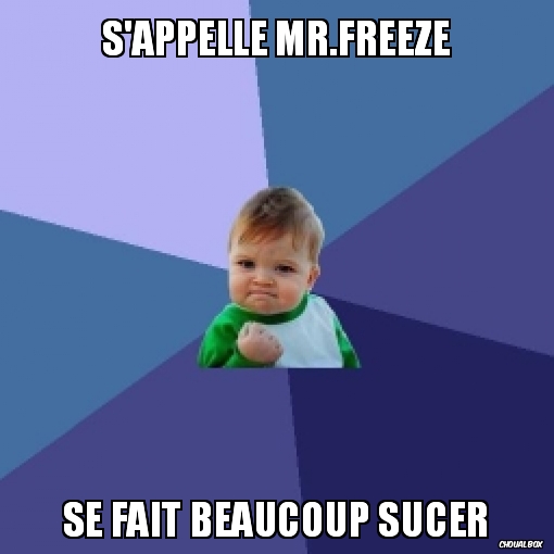 s'appelle Mr.Freeze