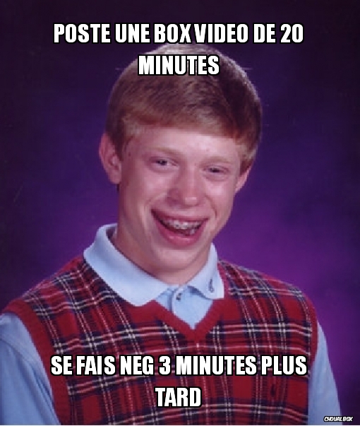 Poste une box vidéo de 20 minutes