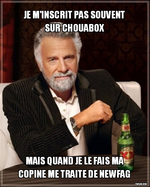Je m'inscrit pas souvent sur chouabox