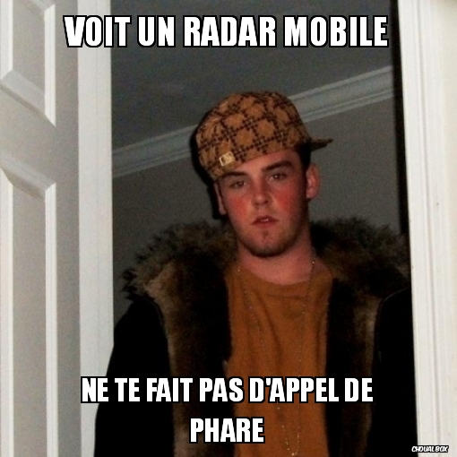 Voit un radar mobile