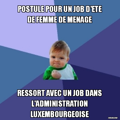 Postule pour un job d'été
