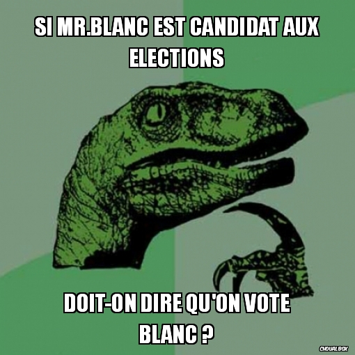 Si Mr.Blanc est politique