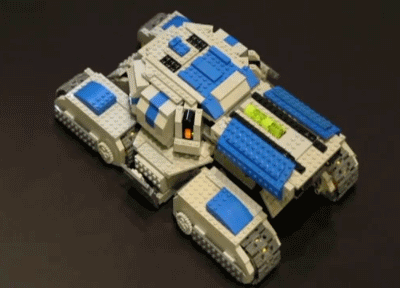 Char de siège en LEGO