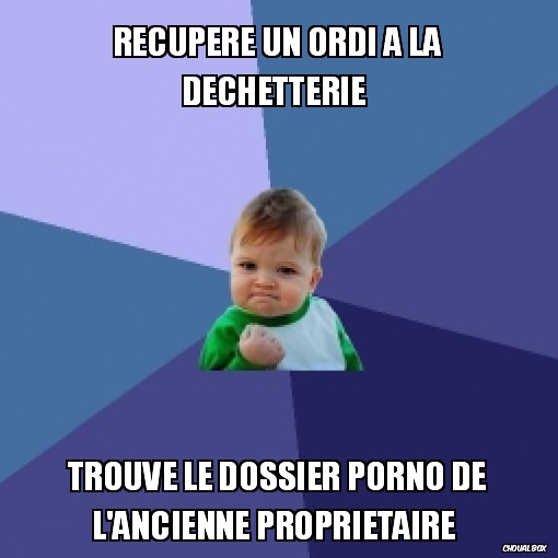 récupère un ordi a la déchetterie 