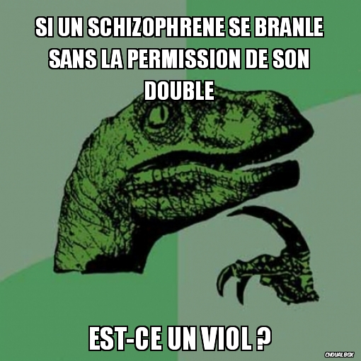 Si un schizophrène se branle...