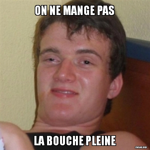 On ne mange pas