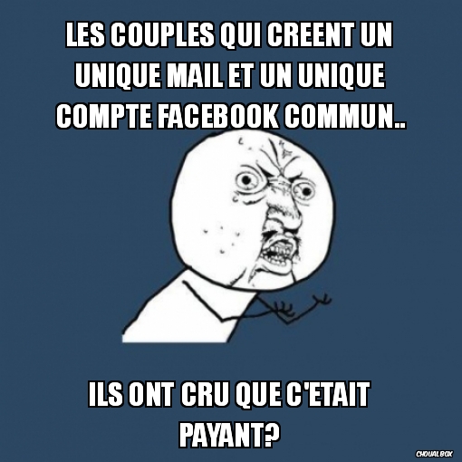 Les comptes Mails/Facebook communs