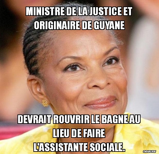 ministre de la justice et originaire de Guyane.