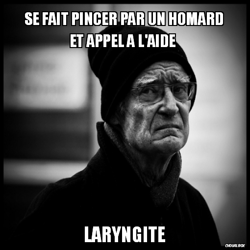 Se fait pincer par un homard et appel a l'aide 