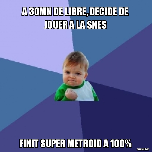 a 30mn de libre, décide de jouer a la Snes