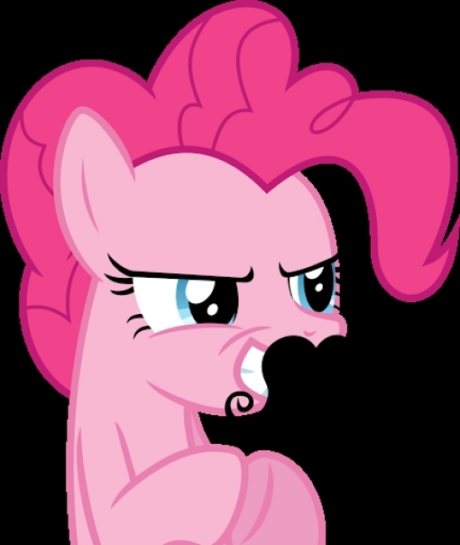 Evil Pinkie Pie mustache