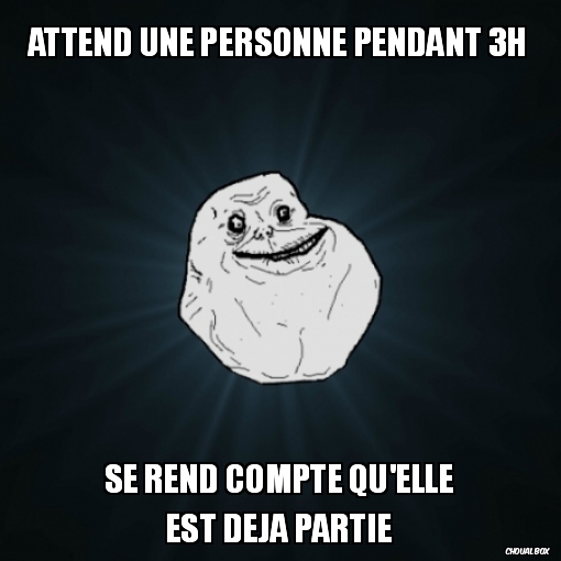 Attend une personne pendant 3h