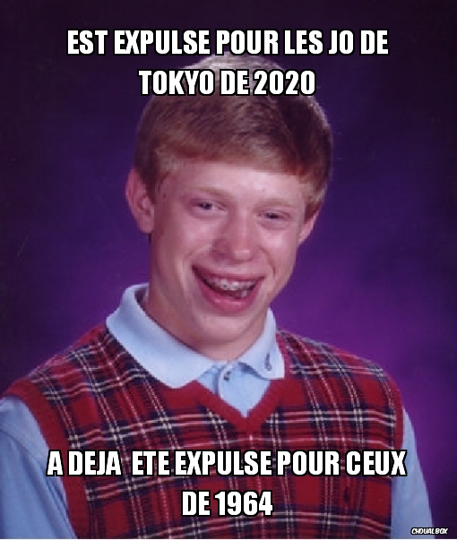 Est expulsé pour les JO de Tokyo de 2020