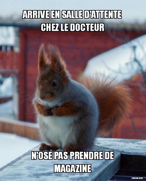 Arrive en salle d'attente chez le docteur