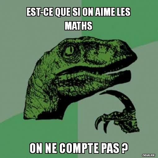 Quand on aime les maths