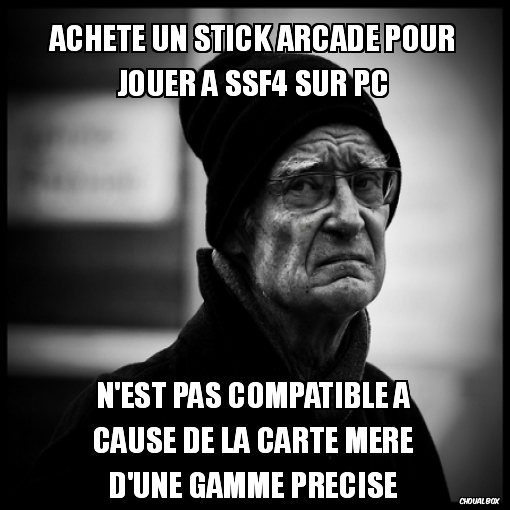 Achete un stick arcade pour jouer à SSF4 sur PC