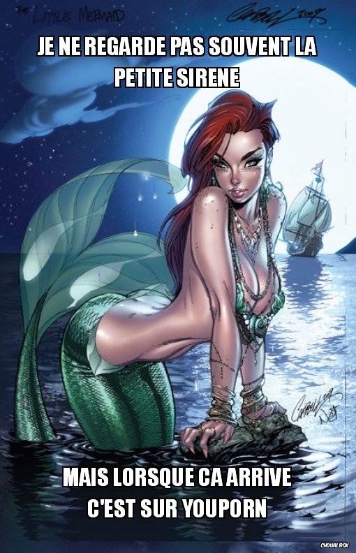 Je ne regarde pas souvent la petite sirène