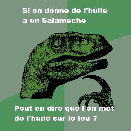 Salameche/huile