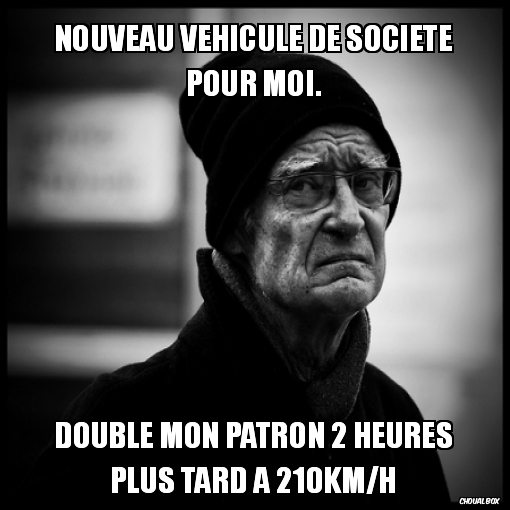 Nouveau véhicule de société pour moi.