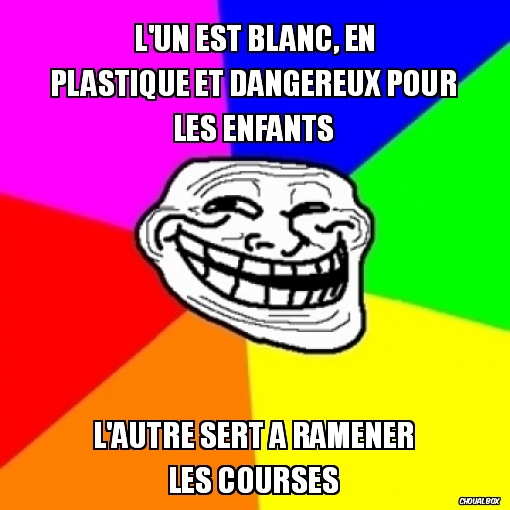 La difference entre michael jackson et un sac plastique