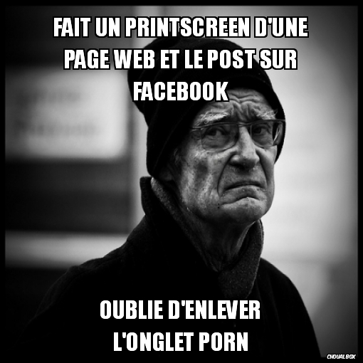 Fait un Printscreen et le post sur FaceBook