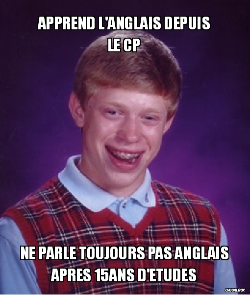 Apprend l'anglais depuis le CP
