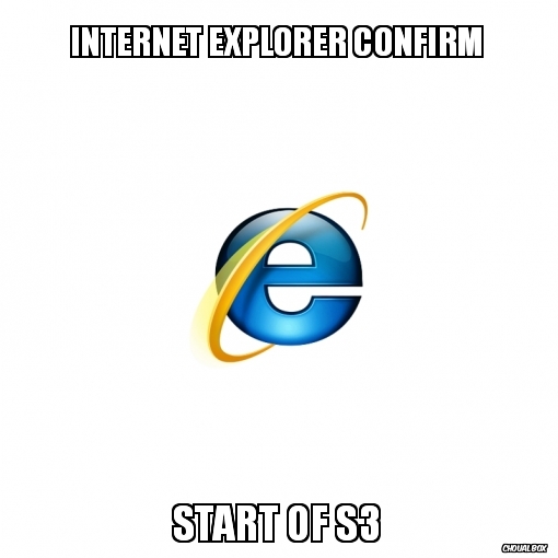 Internet explorer confirm