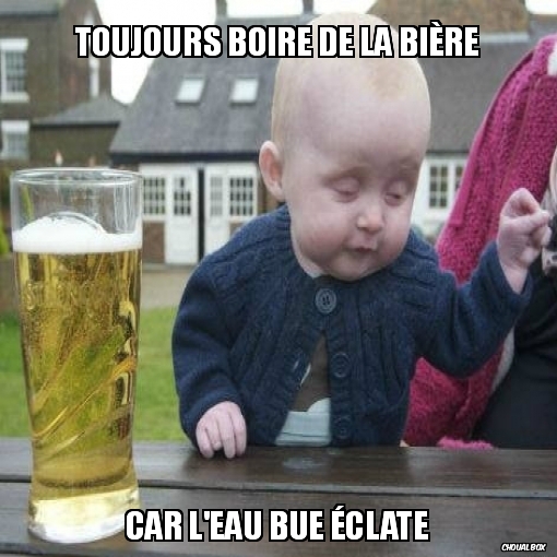 toujours boire de la bière