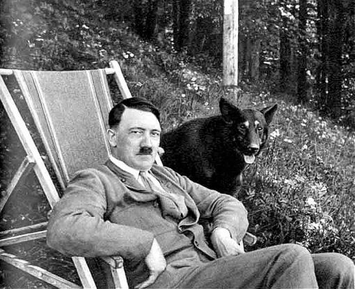 Hitler is a philosoph, with his dog.