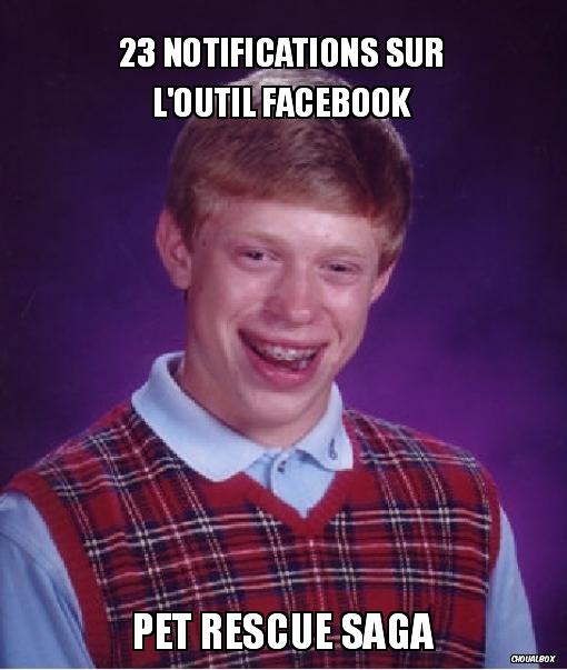 23 notifications sur l'outil Facebook