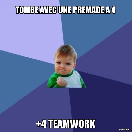 Tombe avec une premade à 4