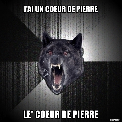 j'ai un coeur de pierre