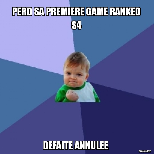 Perd sa première game ranked S4