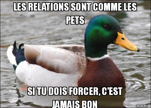 Les relations sont comme les pets