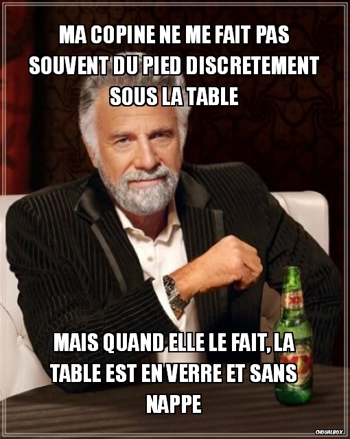 Lors d'un repas avec les parents