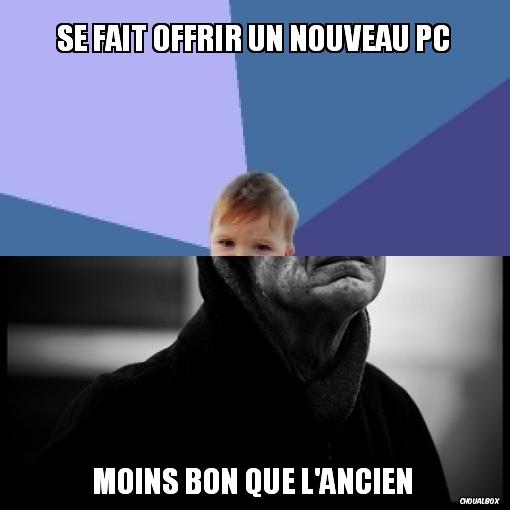 Se fait offrir un nouveau PC