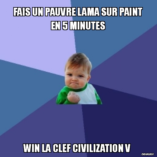 Le win du Lama Paint !