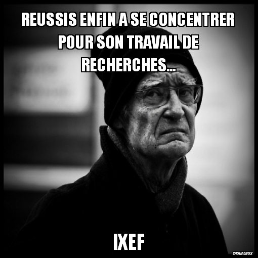 Réussis enfin à se concentrer pour son travail