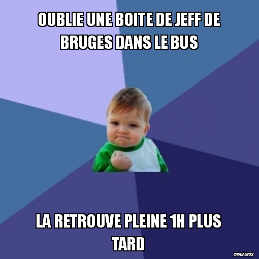 Oublie une boite de jeff de bruges dans le bus
