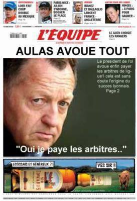 La Une de l'EQUIPE 
