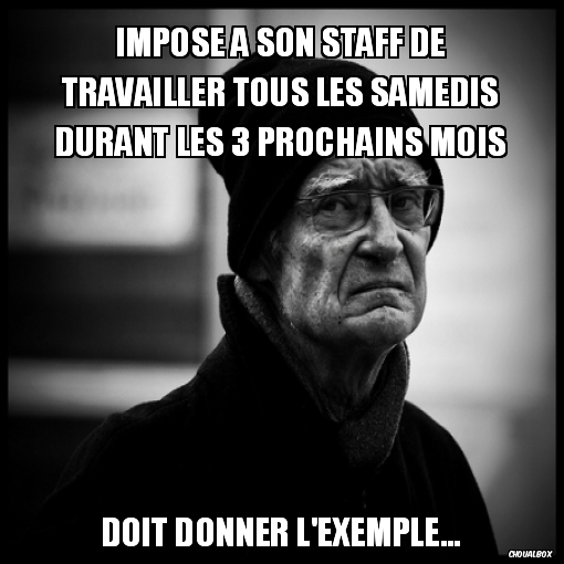 impose à son staff...