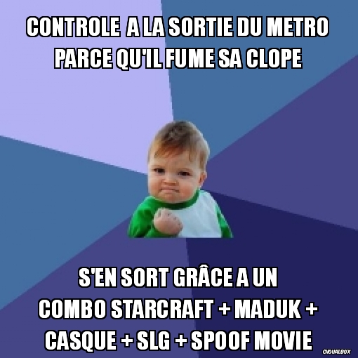 Controlé  à la sortie du métro parce qu'il fume sa clope